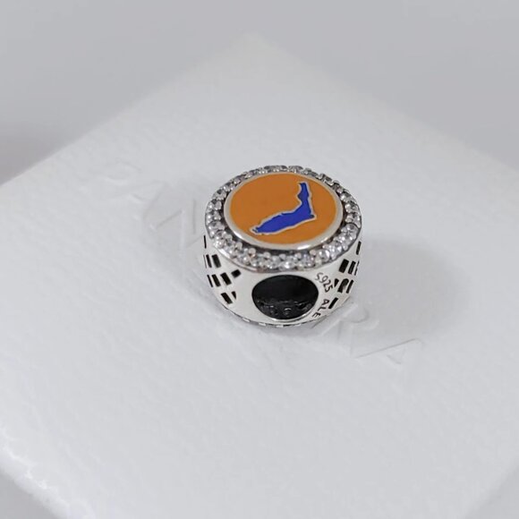 Pandora HOME Florida Map Exclusive Bead Charm Pendant S925 Sterling Silver - Picture 4 of 5